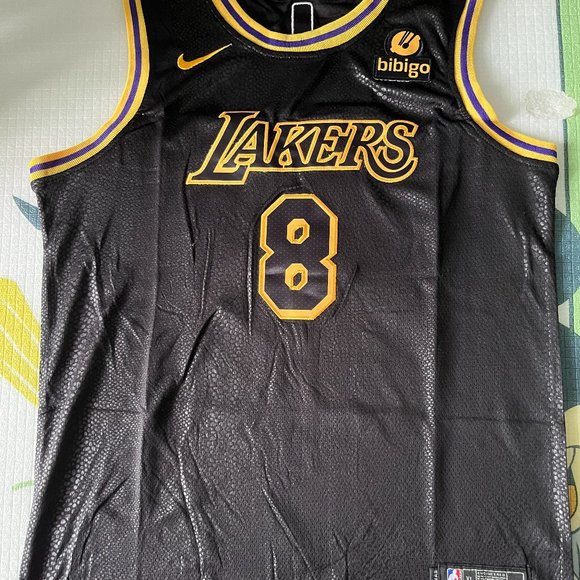 Throwback Kobe Bryant #8 Los Angeles Lakers Blue Mens Jersey Sz X